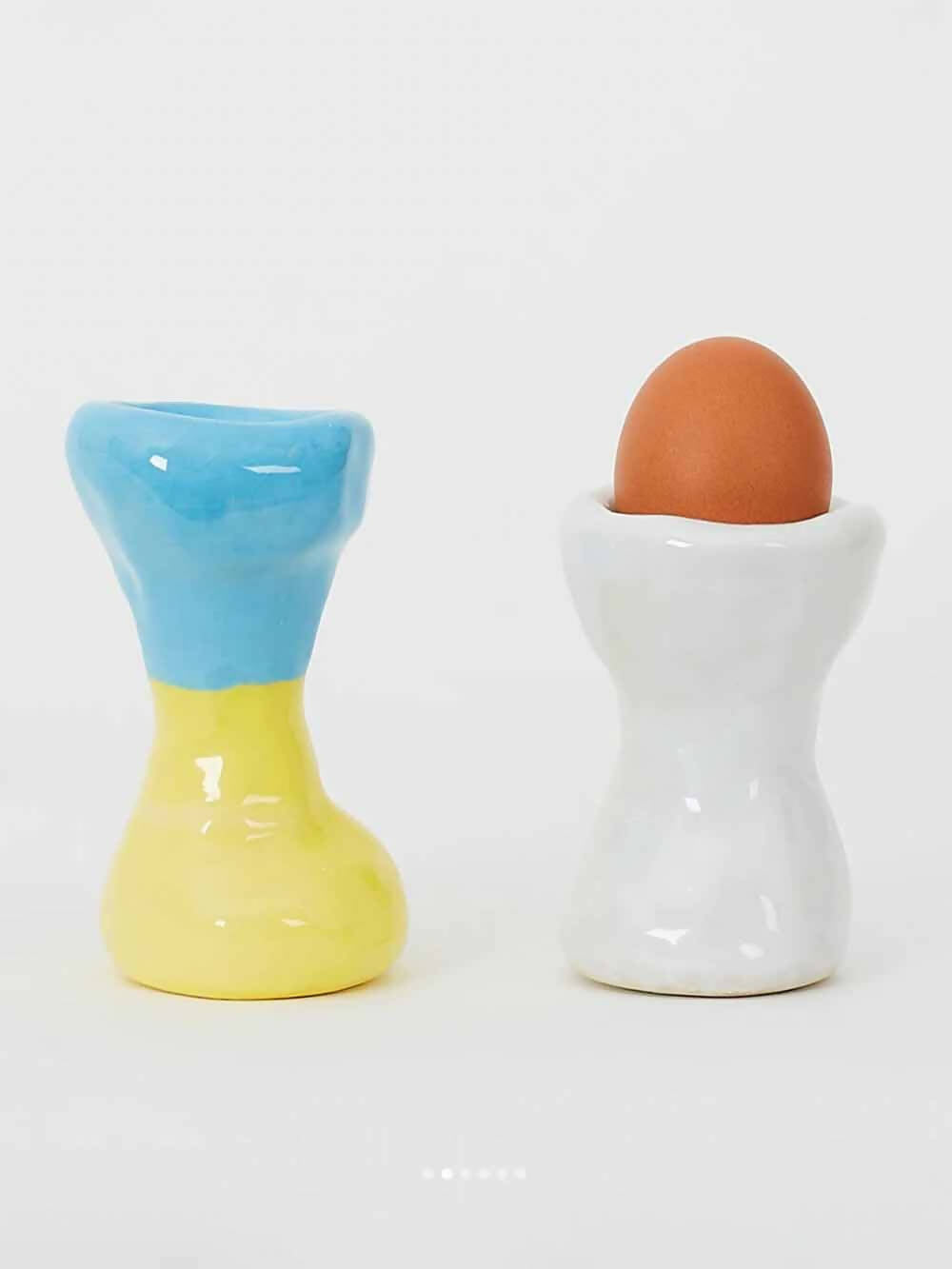 Sophie Ceramica Blue Yellow Egg Cups