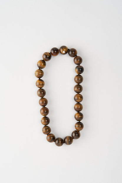 Mussels and Muscles Tigers Eye Spheres Choker