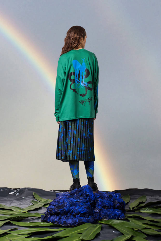 Load image into Gallery viewer, Pat Guzik Green Roots Longsleeve T-Shirt