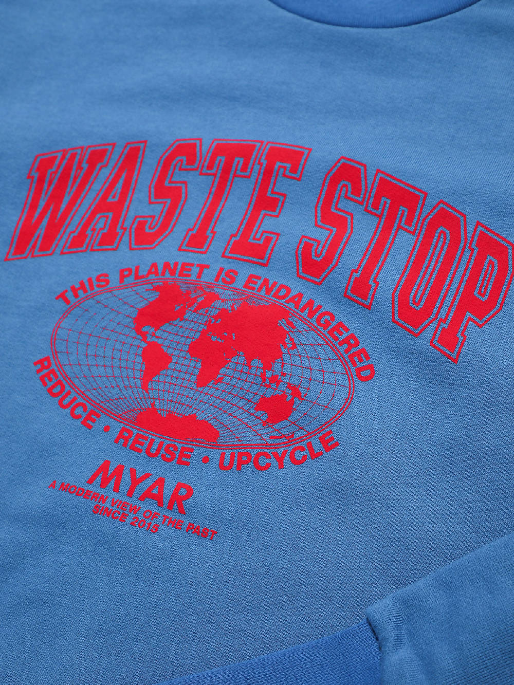 Myar Mysw28 Wastestop Blue Sweatshirt