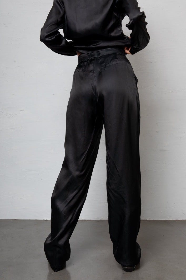 Load image into Gallery viewer, Can Pep Rey Wide Black Anais Pants