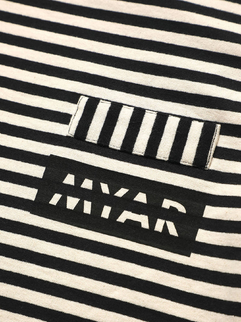 Load image into Gallery viewer, Myar Blue And White Rut0Z Striped T-Shirt