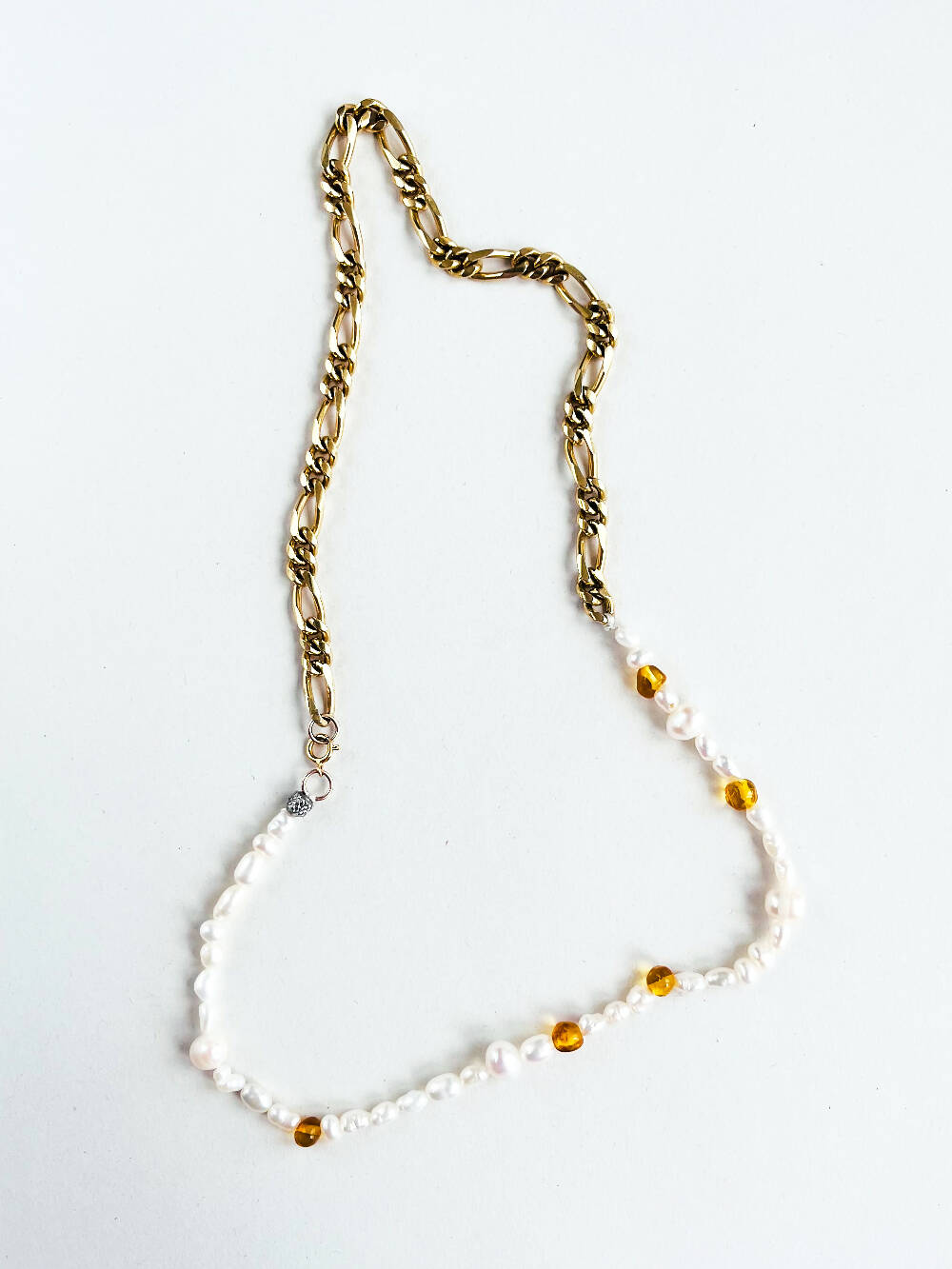 SHUV SHUV amber and pearl necklace