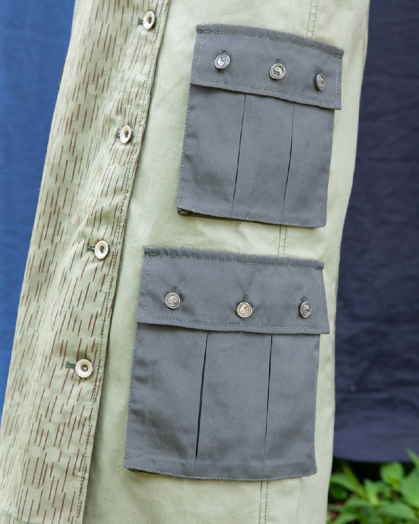 Load image into Gallery viewer, W&#39;menswear Fly Pocket Skirt in Rain Camo