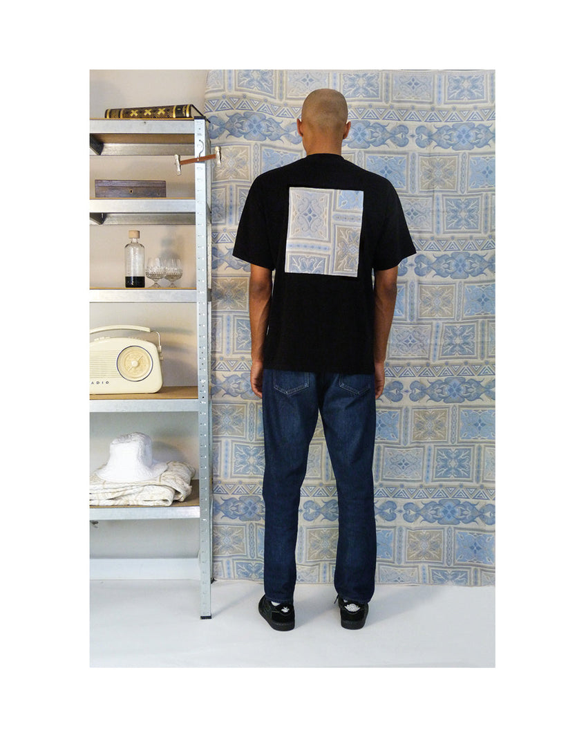 Load image into Gallery viewer, Kemkes T-shirt artwork jacquard blue