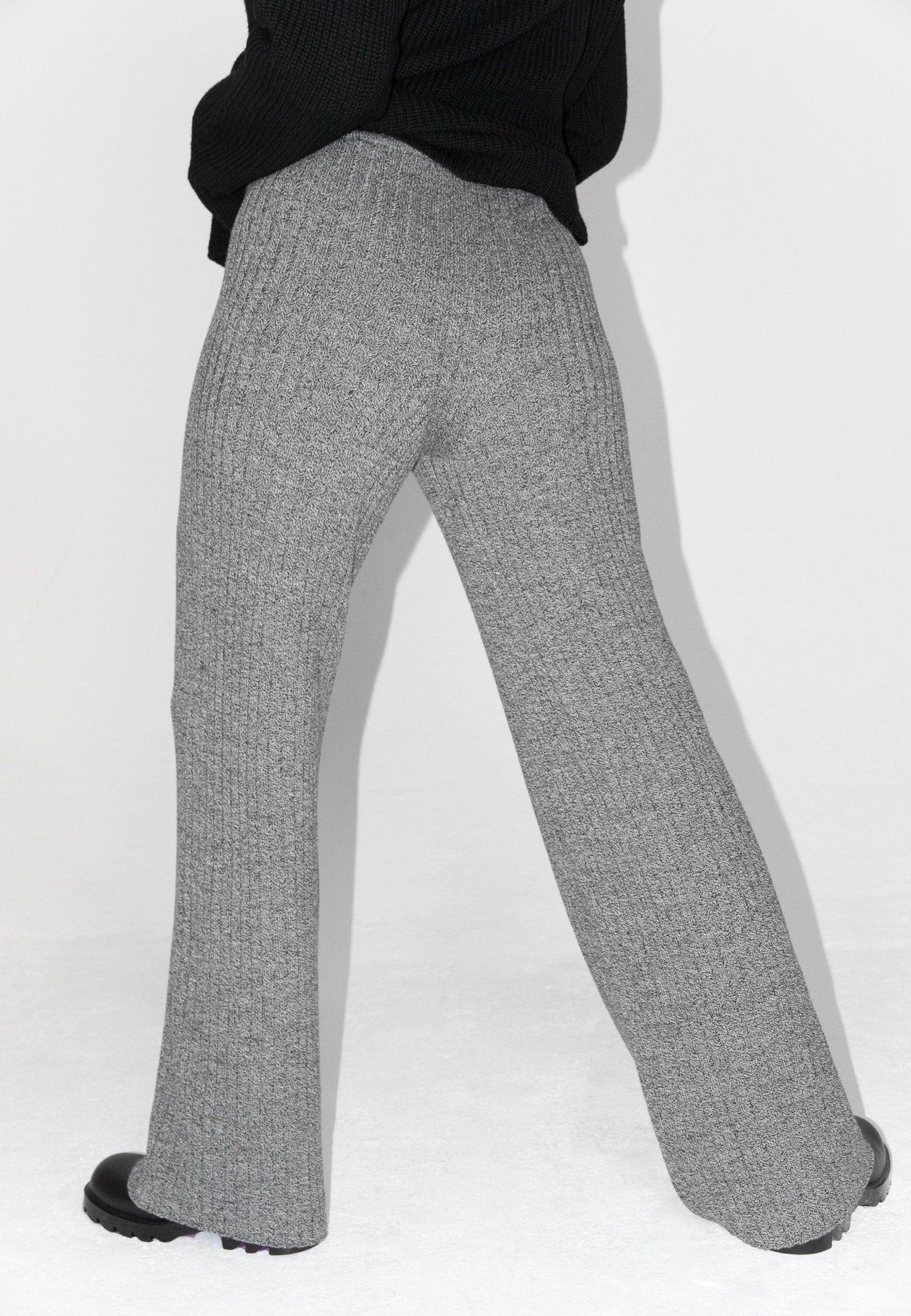 Rhea Black & White Knit Pants