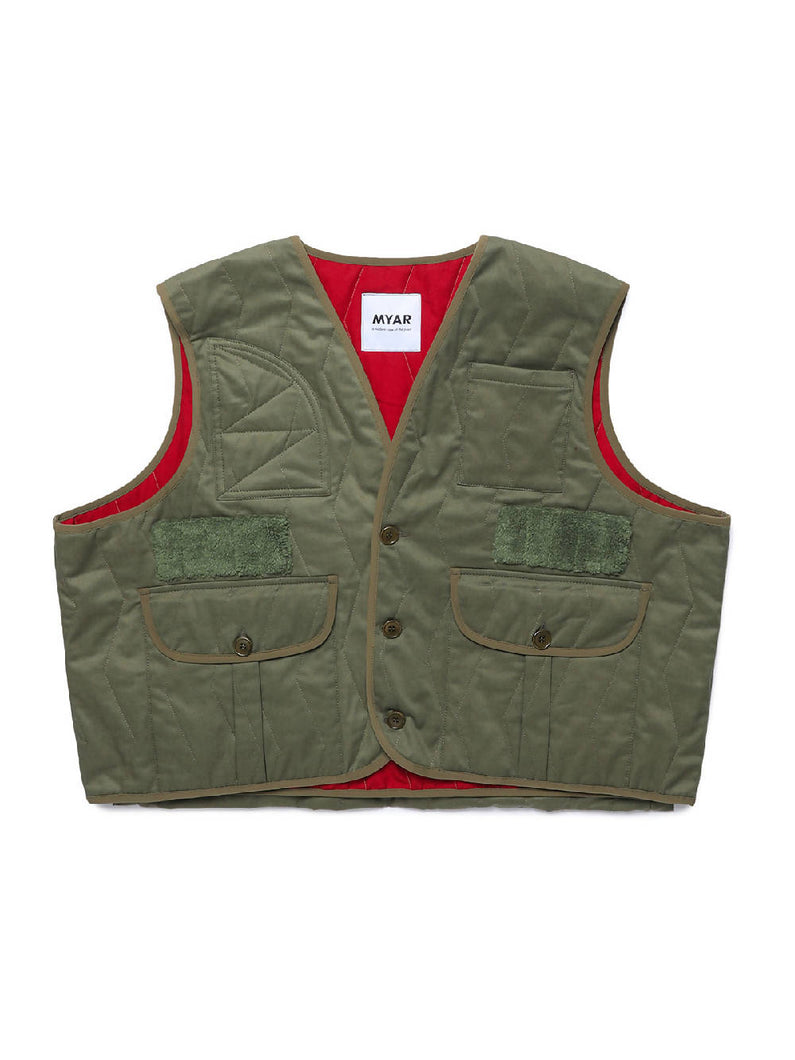 Load image into Gallery viewer, Myar Myve04 Quilted Green Vest