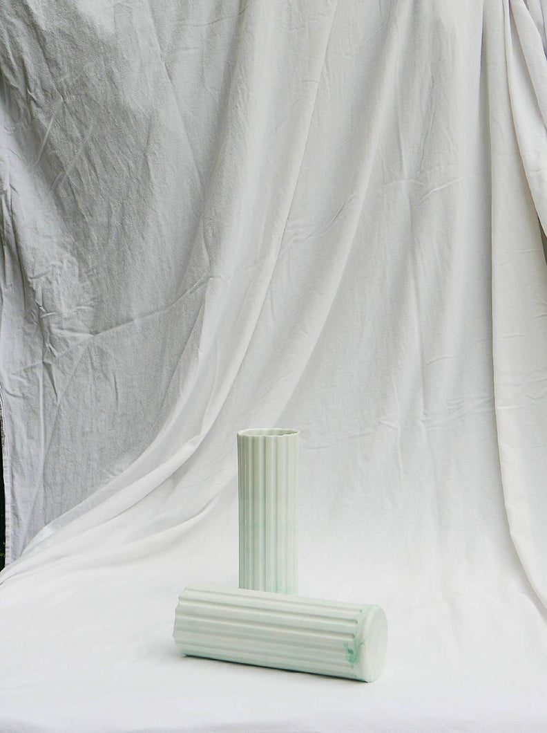 Load image into Gallery viewer, Tommaso Mirabella Roberti Column Vase Mint Green