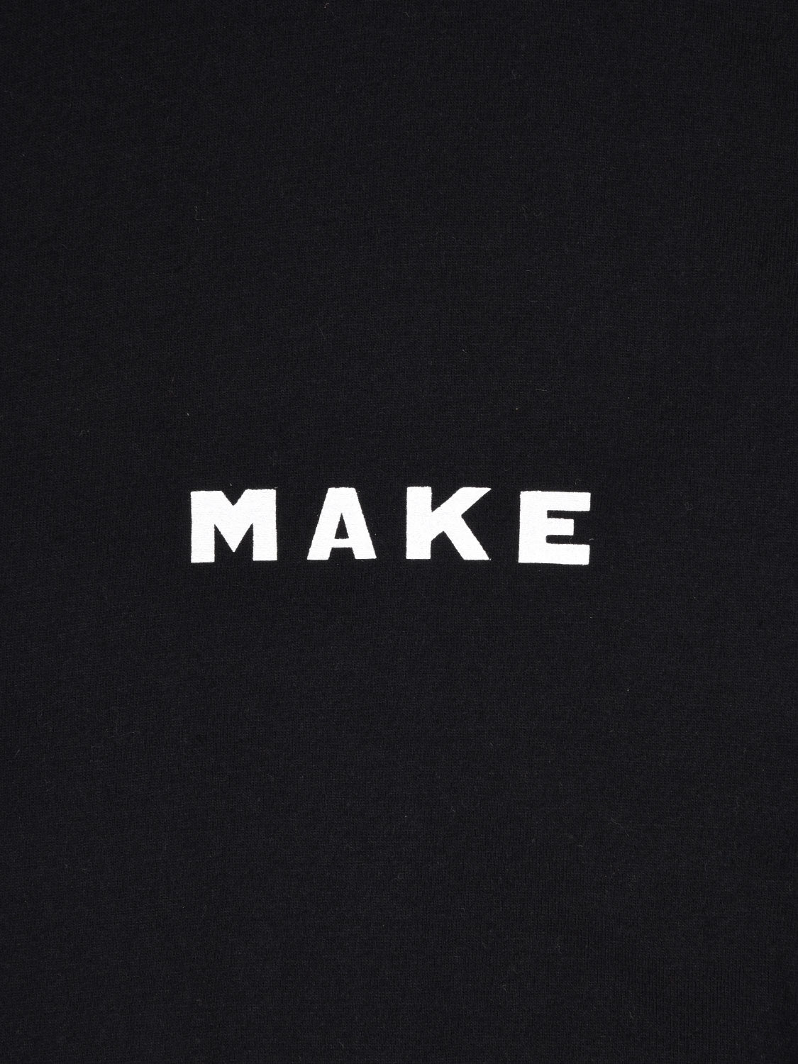 Make Logo Black Graphic Longsleeve T-Shirt