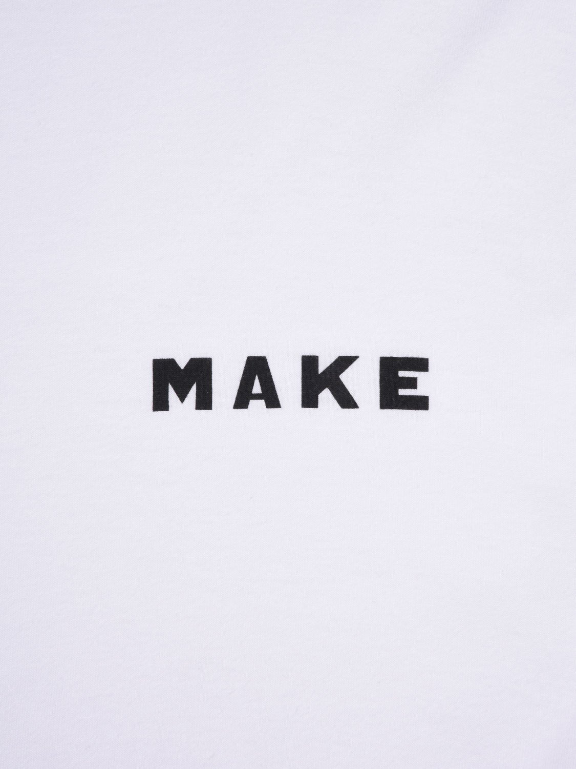 Make Graphic White Longsleeve T-Shirt
