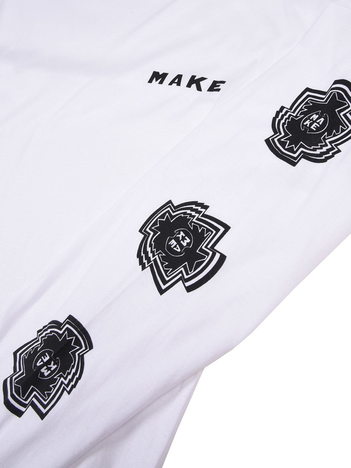 Make Graphic White Longsleeve T-Shirt
