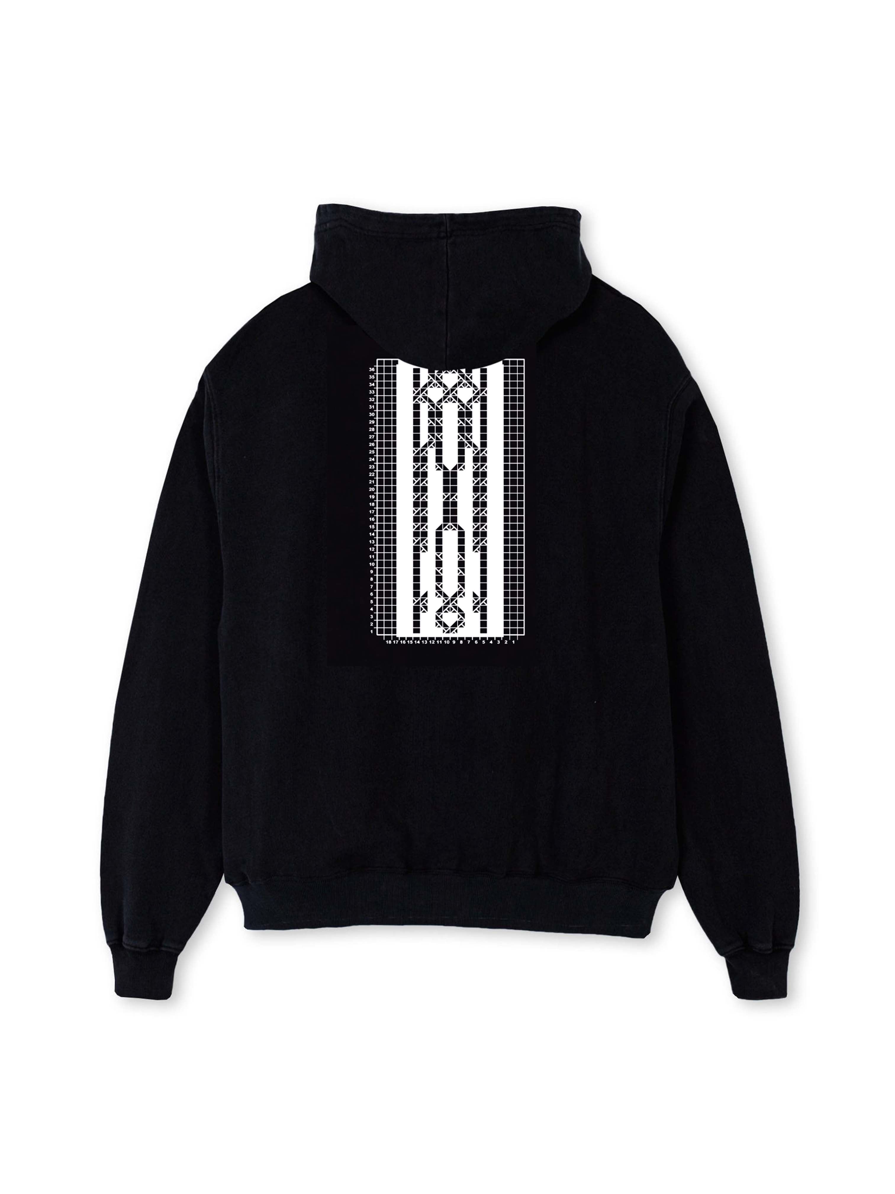 Kemkes Hoodie cable knit print
