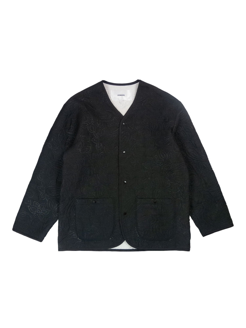 Load image into Gallery viewer, Kemkes Black Quilt Jacket L