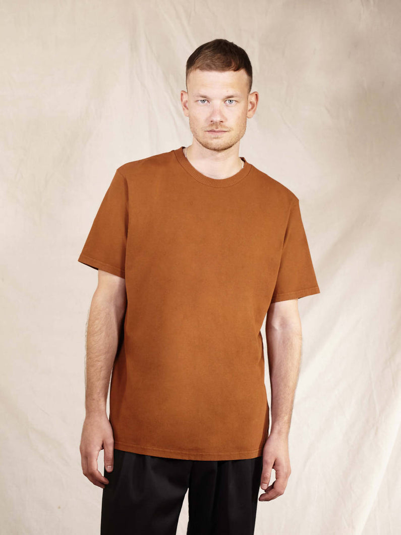 Load image into Gallery viewer, Full Circle Circular T-Shirt Rust