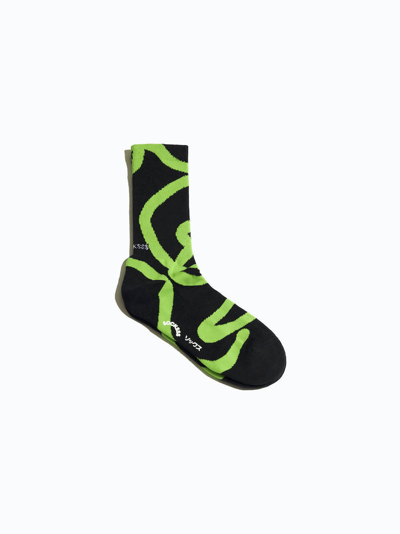 Load image into Gallery viewer, Socksss Green Trouble Organic Sock