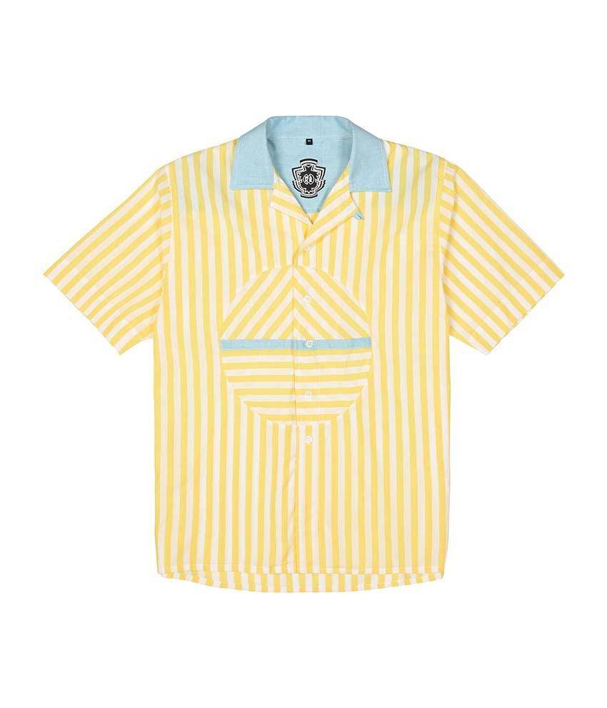 Make Yellow Solerie Panle Shirt