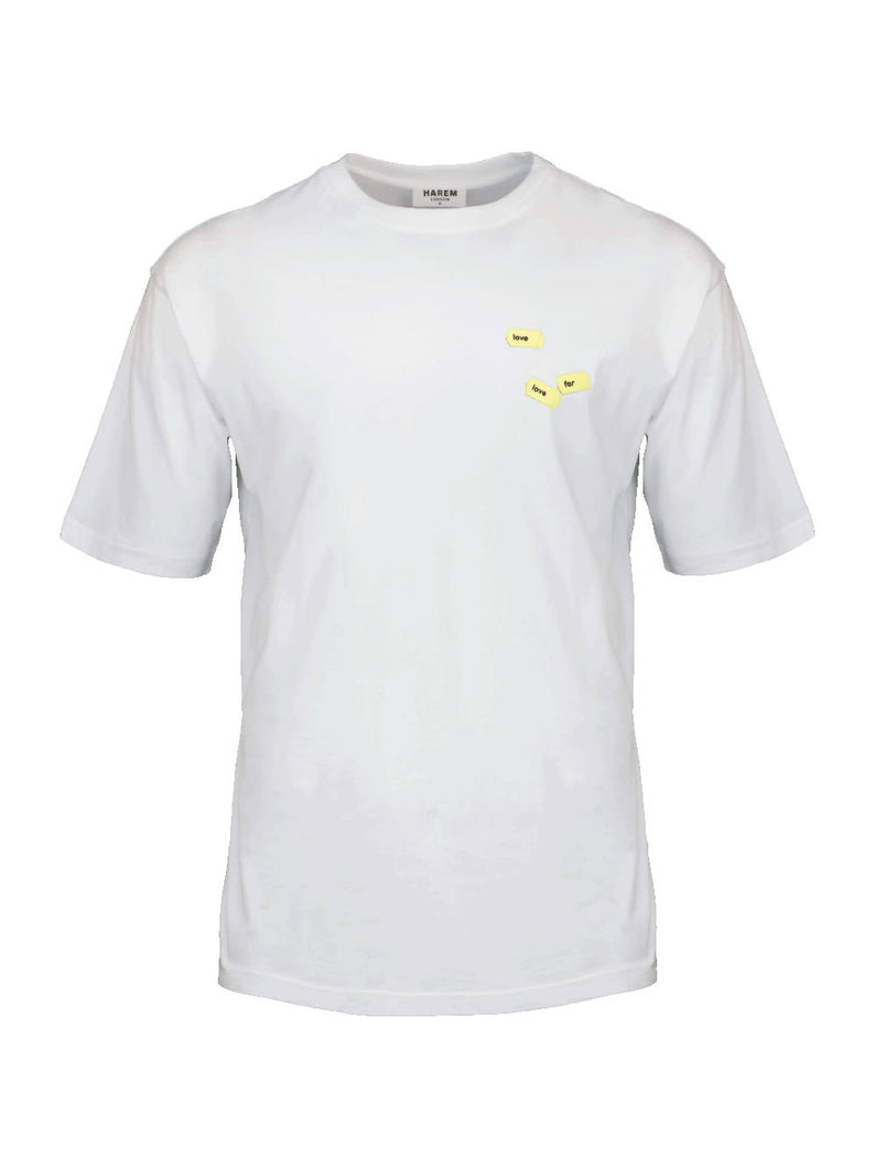 Load image into Gallery viewer, harem london White Organic Love T-shirt