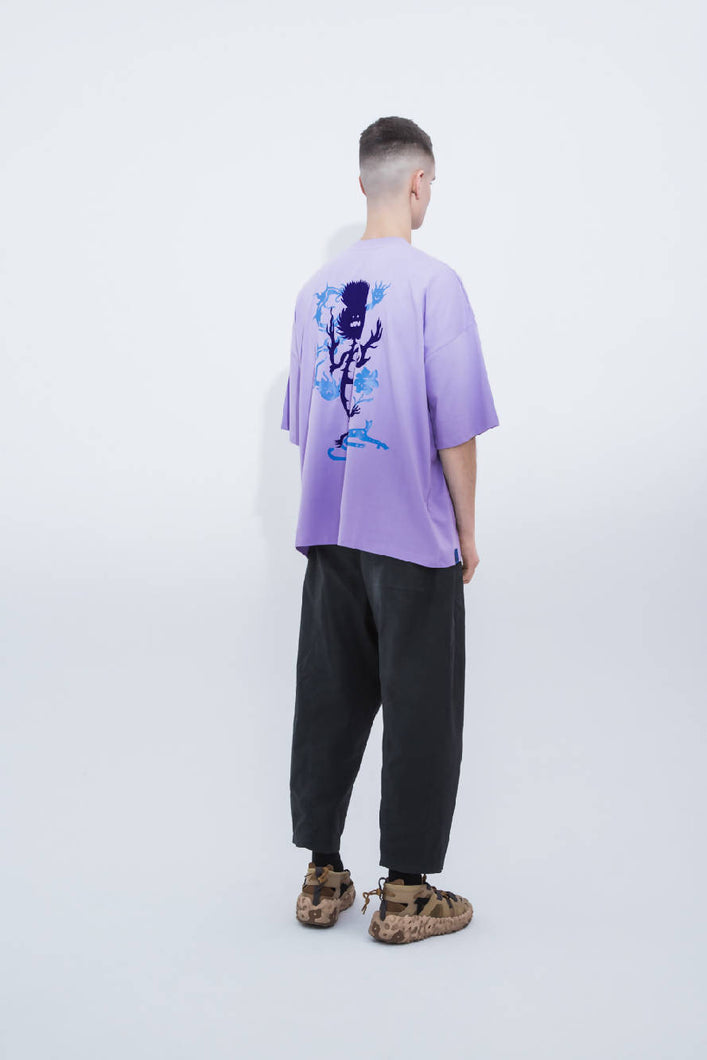 Load image into Gallery viewer, Pat Guzik Violet Herbal Feast T-Shirt
