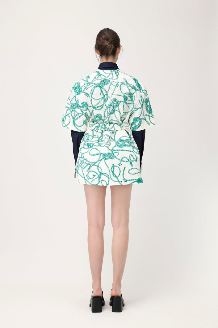 Load image into Gallery viewer, Martan Mathou T-shirt Knotted Print