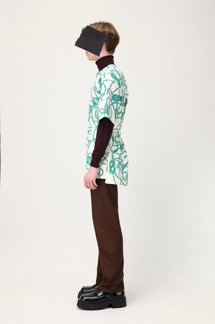 Load image into Gallery viewer, Martan Mathou T-shirt Knotted Print