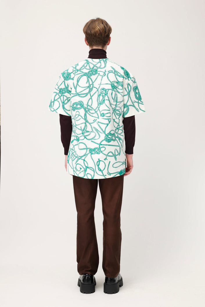 Load image into Gallery viewer, Martan Mathou T-shirt Knotted Print