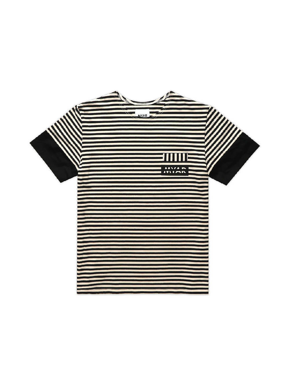 Myar Blue And White Rut0Z Striped T-Shirt