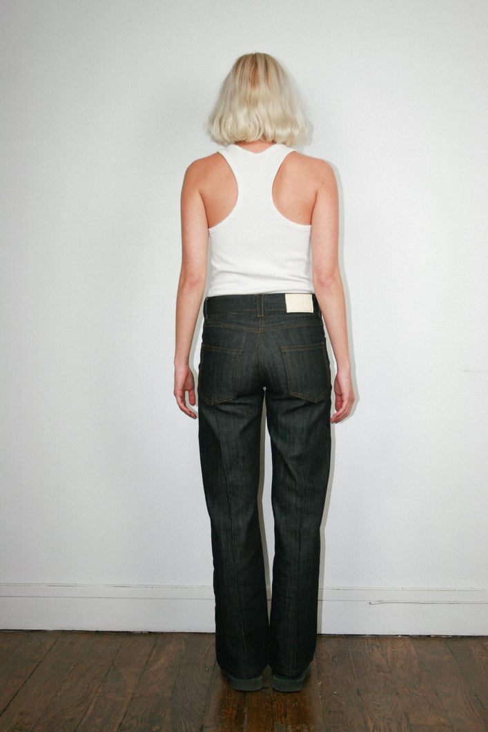 Load image into Gallery viewer, Krem Editions Relaxed Low Waist Denim Brut