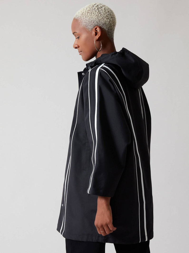 Load image into Gallery viewer, On Good Authority Navy Raincoat