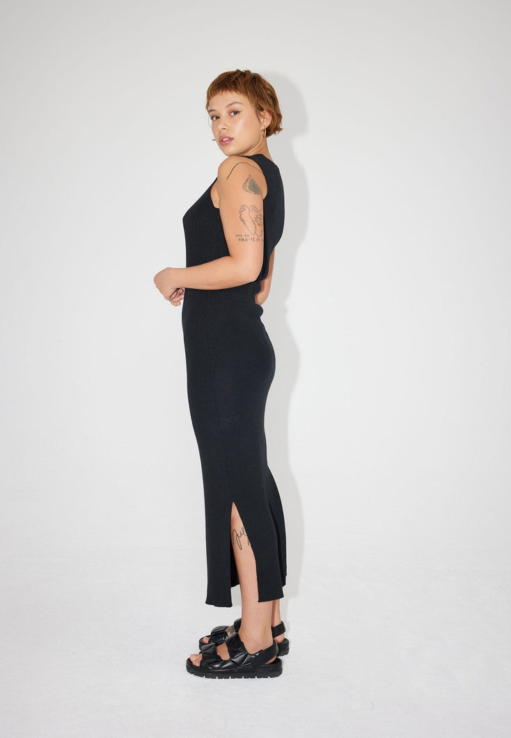 Load image into Gallery viewer, Rhea Black Dress