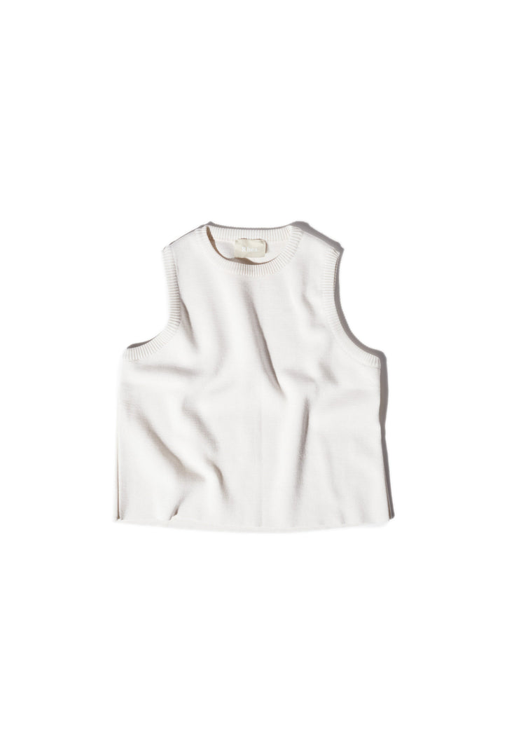Load image into Gallery viewer, Rhea White Crop Tank