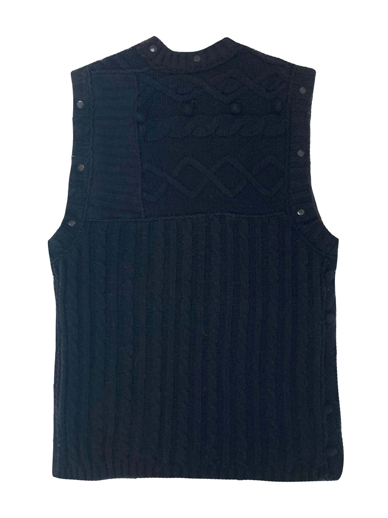 Load image into Gallery viewer, Kemkes Spencer black patchwork knit