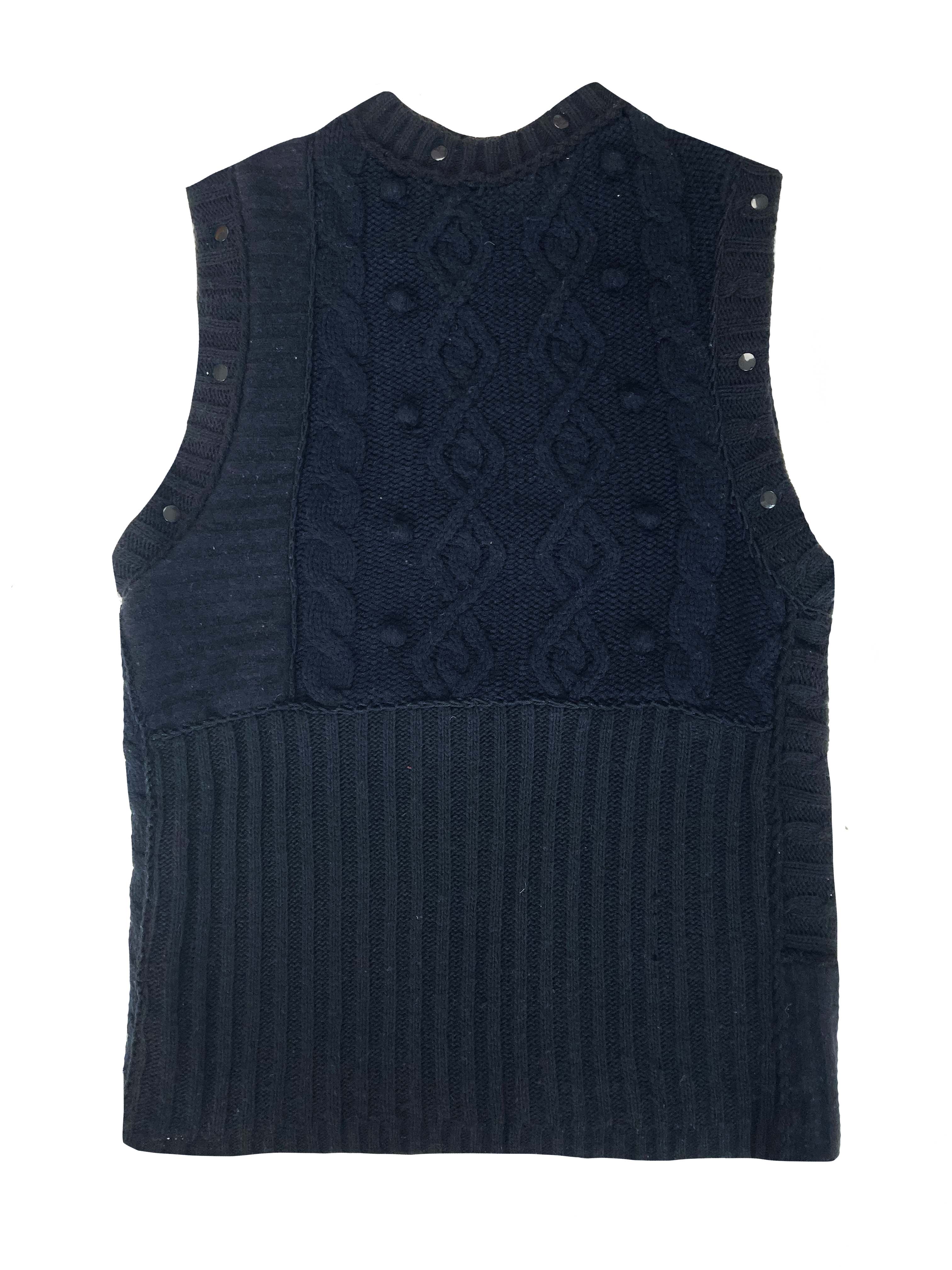 Kemkes Spencer black patchwork knit