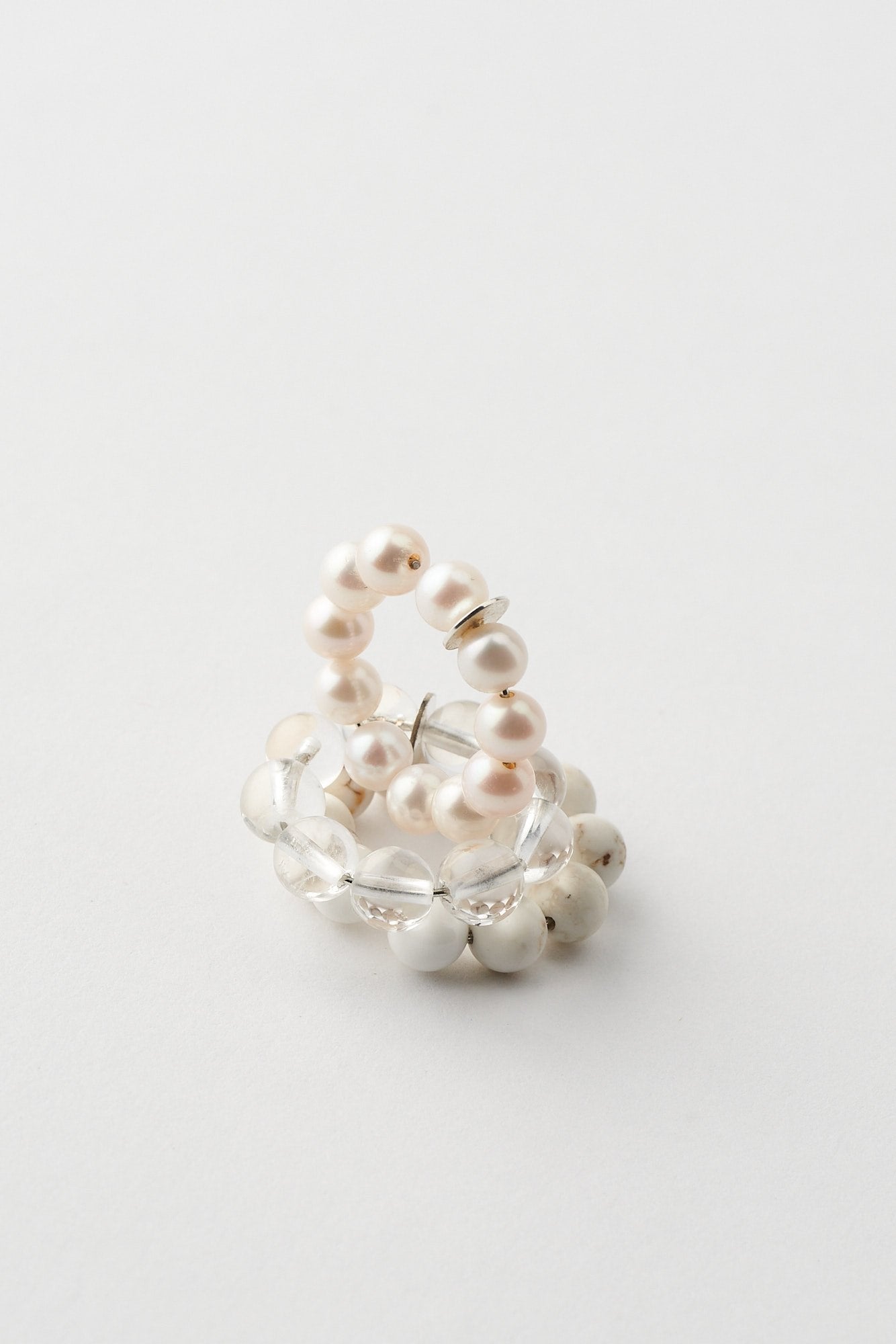 Mussels and Muscles Pearl Spheres Earcuff