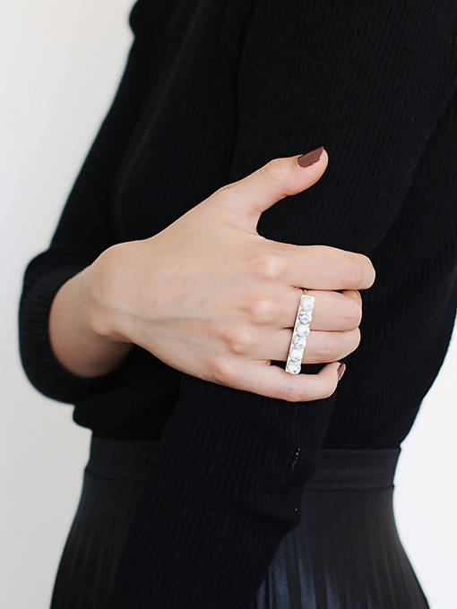 Load image into Gallery viewer, Talvikki Stockholm Kahn Silver Recycled Double Ring
