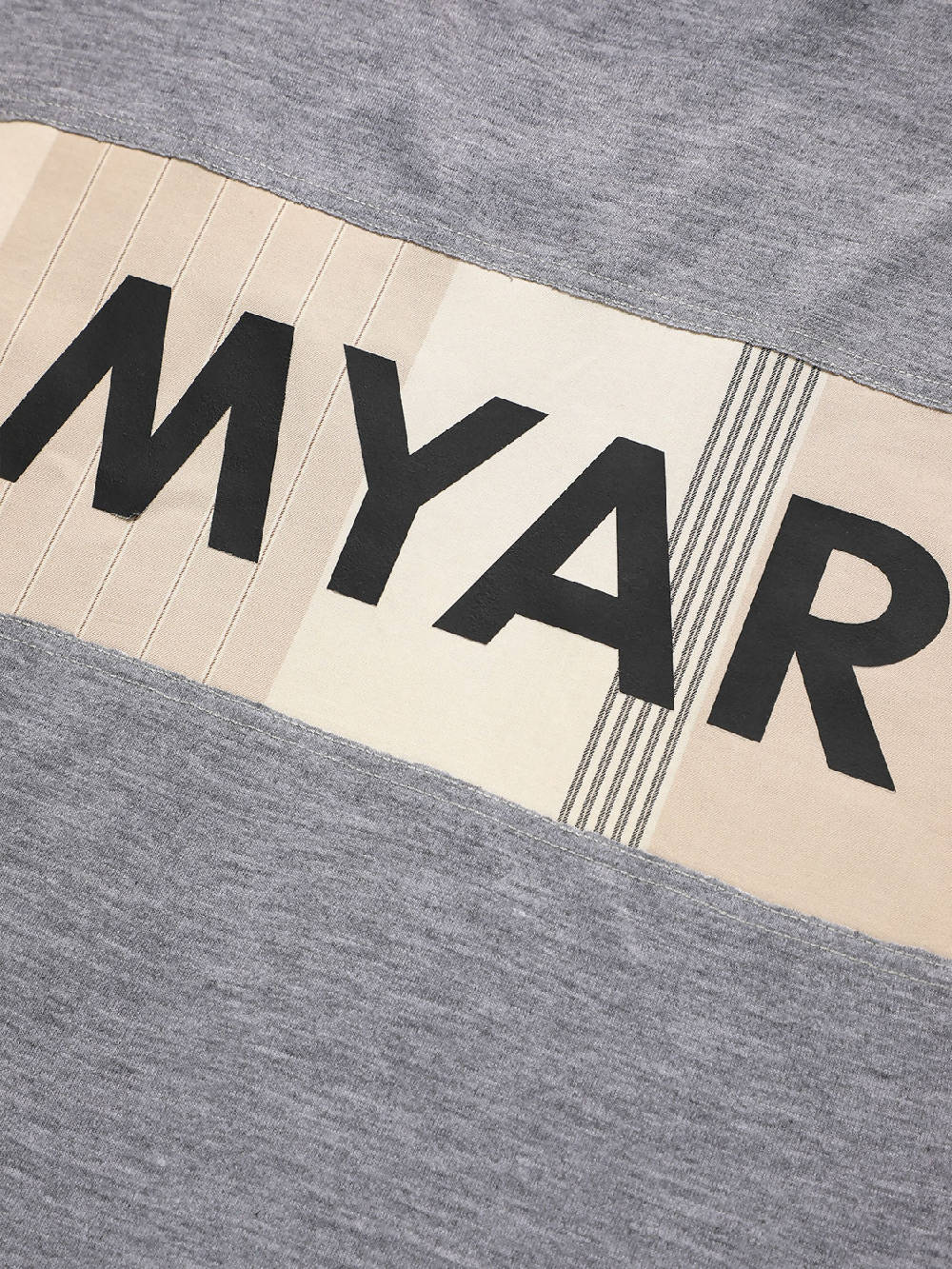 Myar My_Reclassic Grey Logo T-Shirt