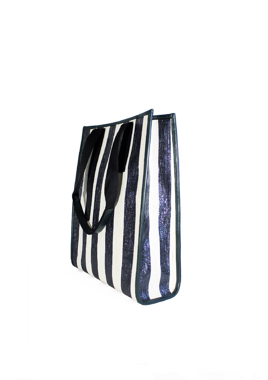 Casc8 Asgar Striped Black White Bag