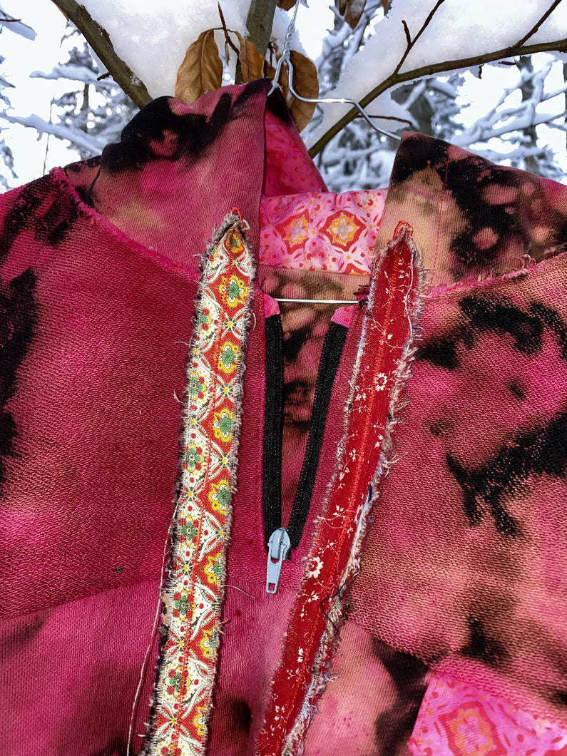 Load image into Gallery viewer, Sottes Fuschia Overdye Hoodie