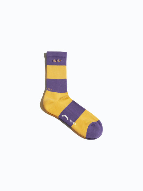Socksss Orange / Purple Daffy Organic Sock
