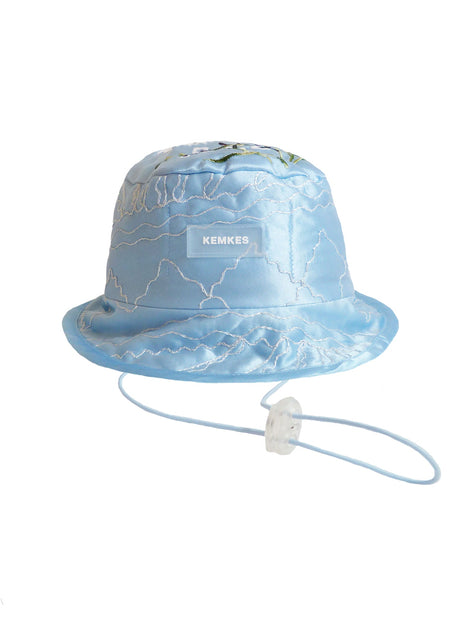 Kemkes Bucket hat light blue quilt shine