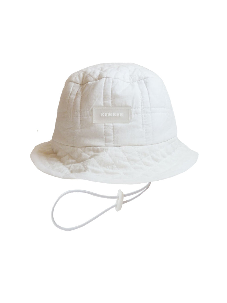 Load image into Gallery viewer, Kemkes White Diamond Quilt Bucket hat