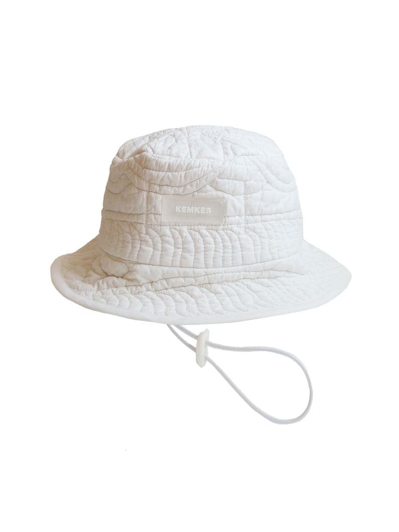 Load image into Gallery viewer, Kemkes White Quilt Bucket Hat