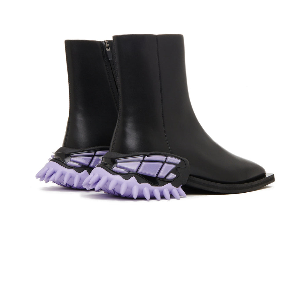 Load image into Gallery viewer, Rombaut Embryo Black Purple Future Leather Boot