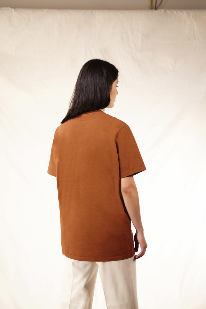 Load image into Gallery viewer, Full Circle Circular T-Shirt Rust