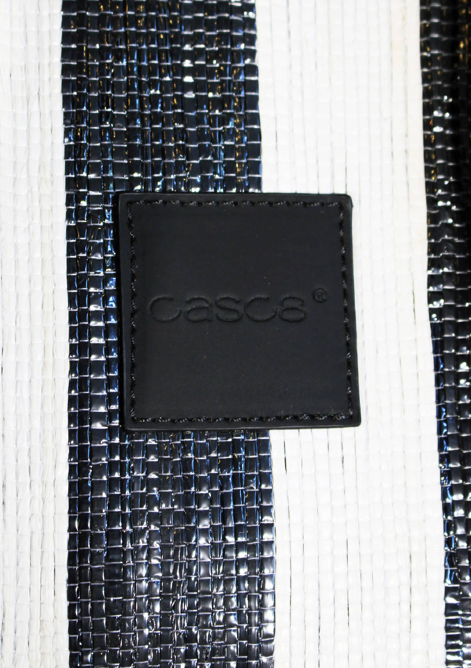 Casc8 Asgar Striped Black White Bag