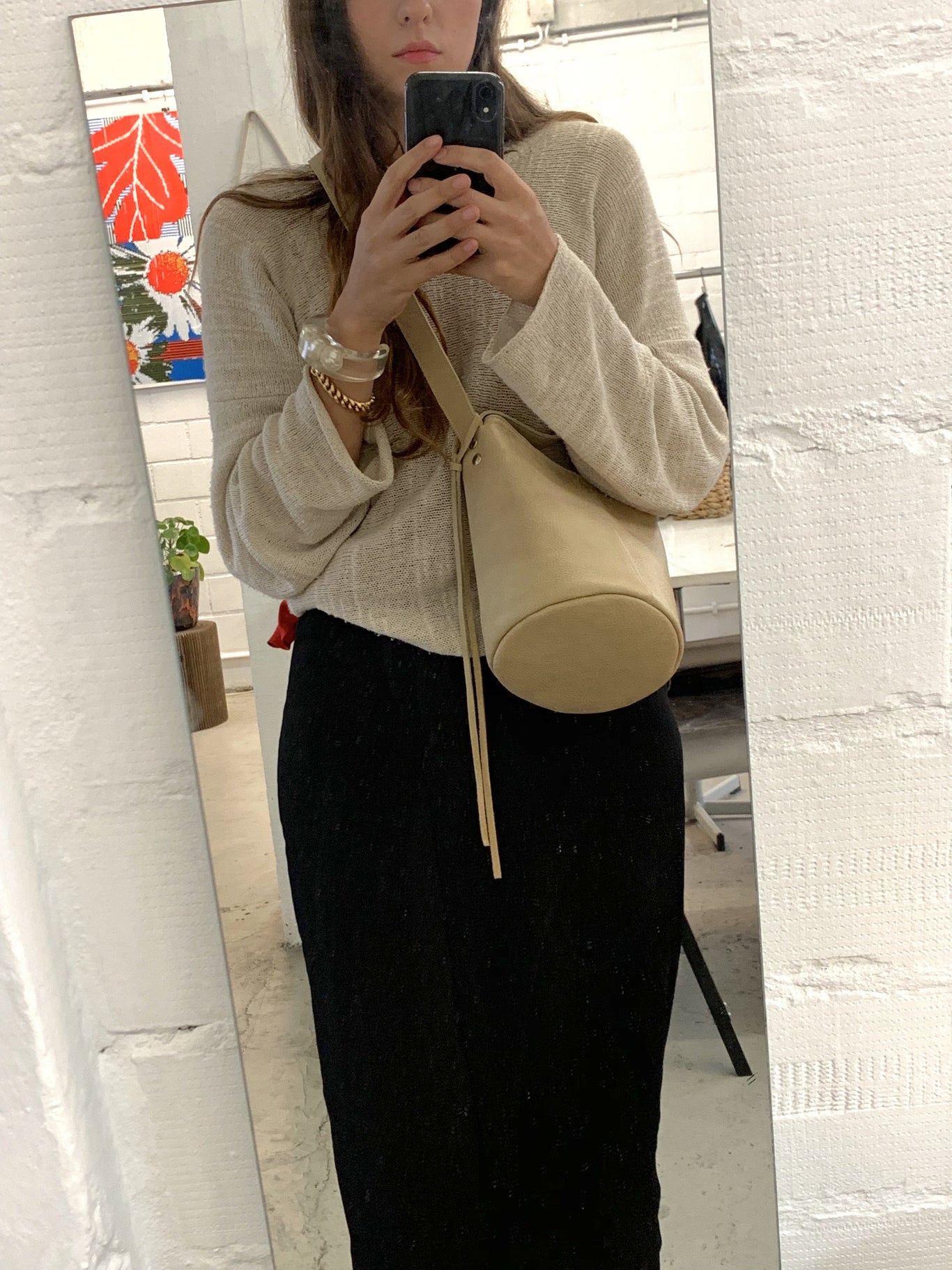 Nona Sand Bucket Bag