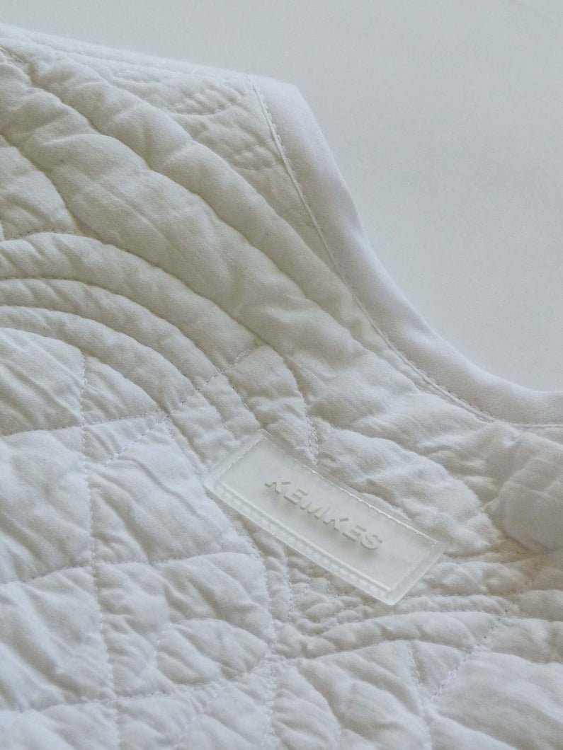 Load image into Gallery viewer, Kemkes White Quilt Jacket S