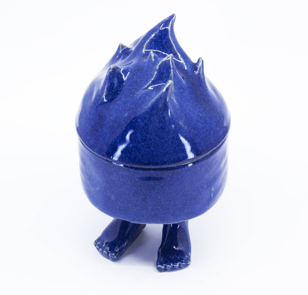 Load image into Gallery viewer, Pat Guzik Blue Mood Ceramic Candle