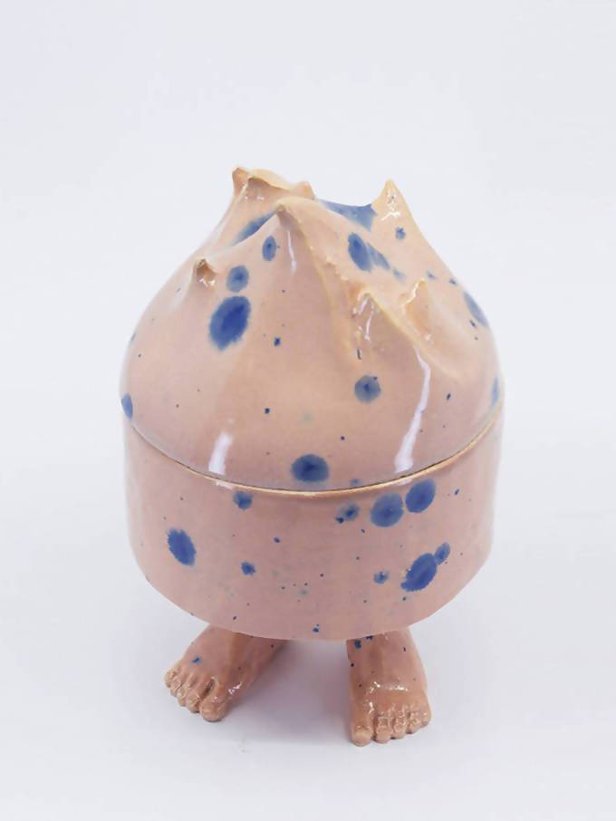 Pat Guzik Pink Mood Ceramic Candle