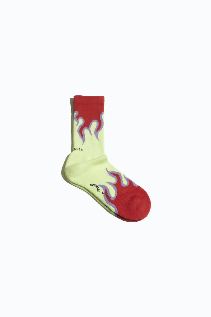Load image into Gallery viewer, Socksss Red Indy 501 Organic Sock