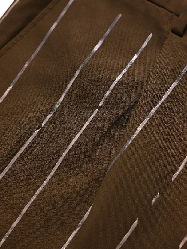 Load image into Gallery viewer, Myar Khaki Itsrt90 Striped Shorts